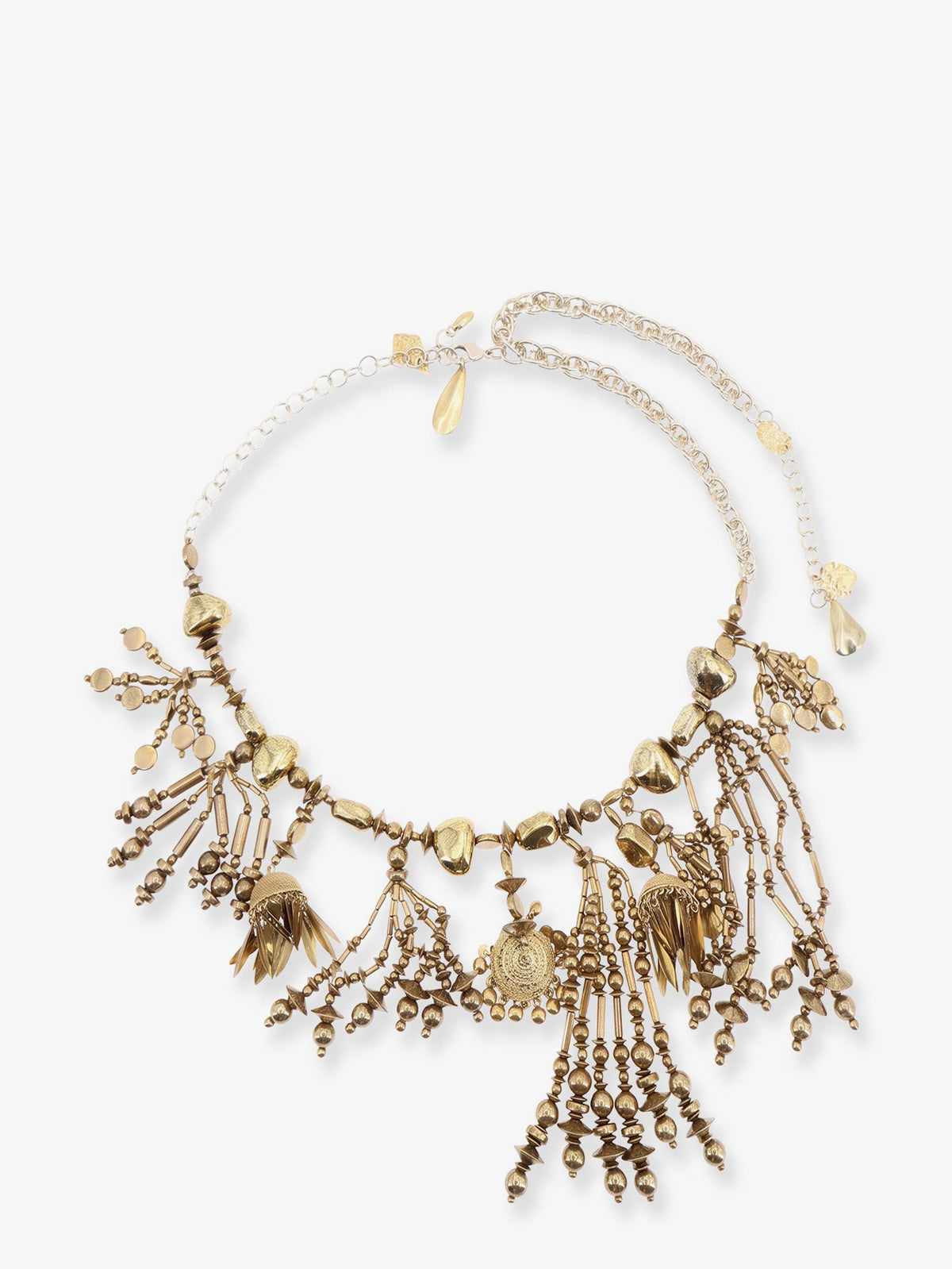 Dries Van Noten Tassel Pendant brass and resin necklace - Oldbrass
