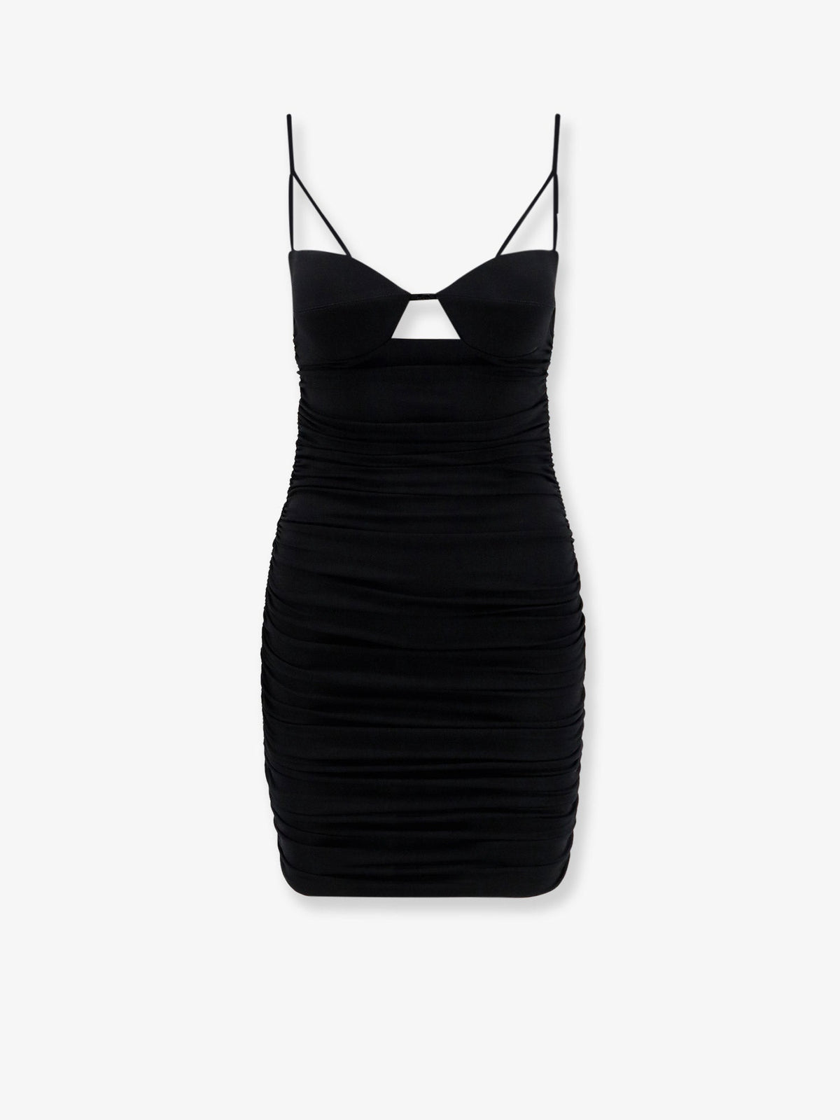 Elisabetta Franchi Viscose blend short dress - Nero