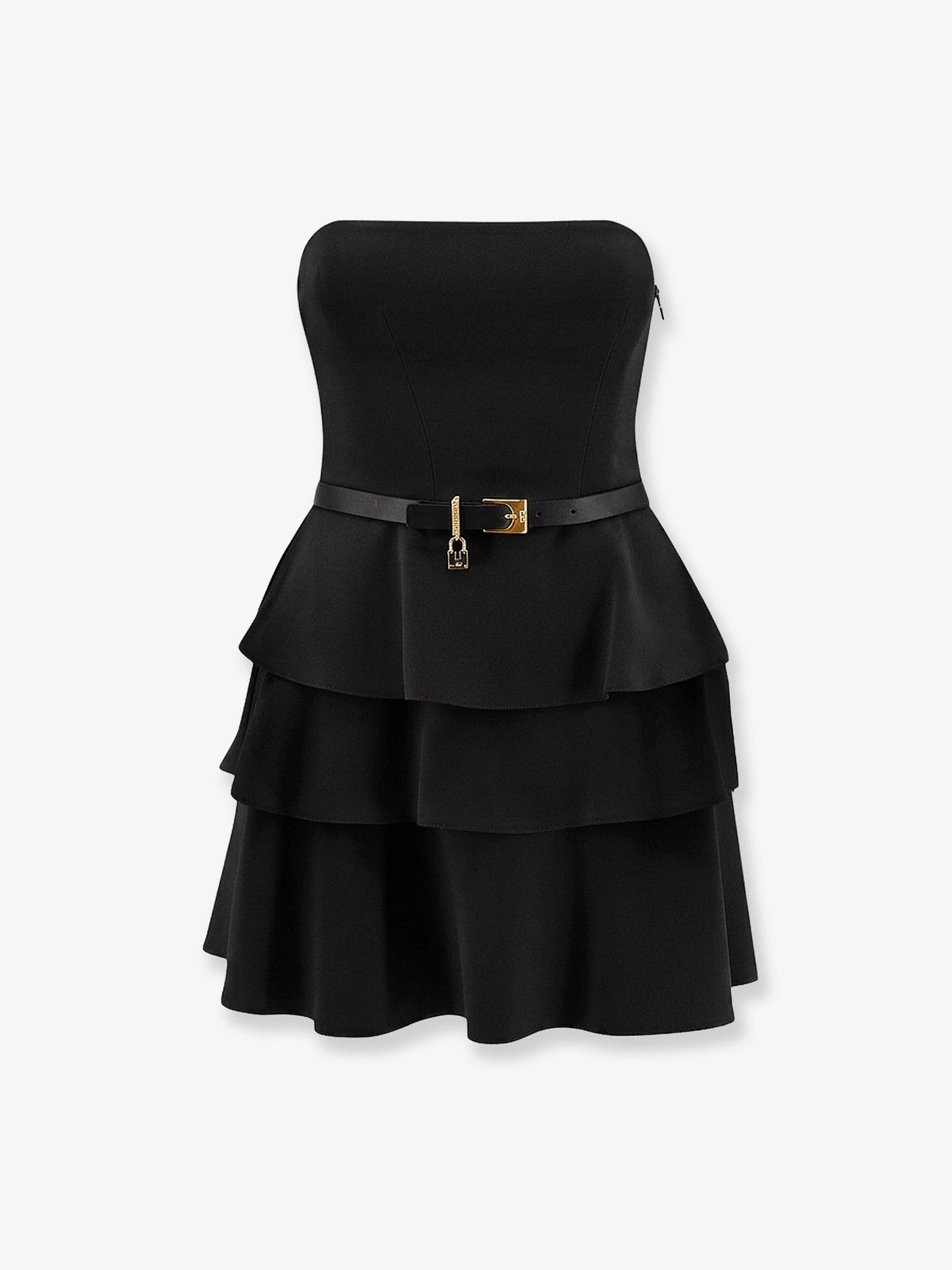 Elisabetta Franchi Mini dress with bustier detail - Nero