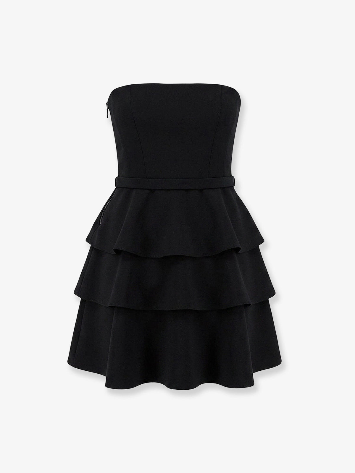 Elisabetta Franchi Mini dress with bustier detail - Nero