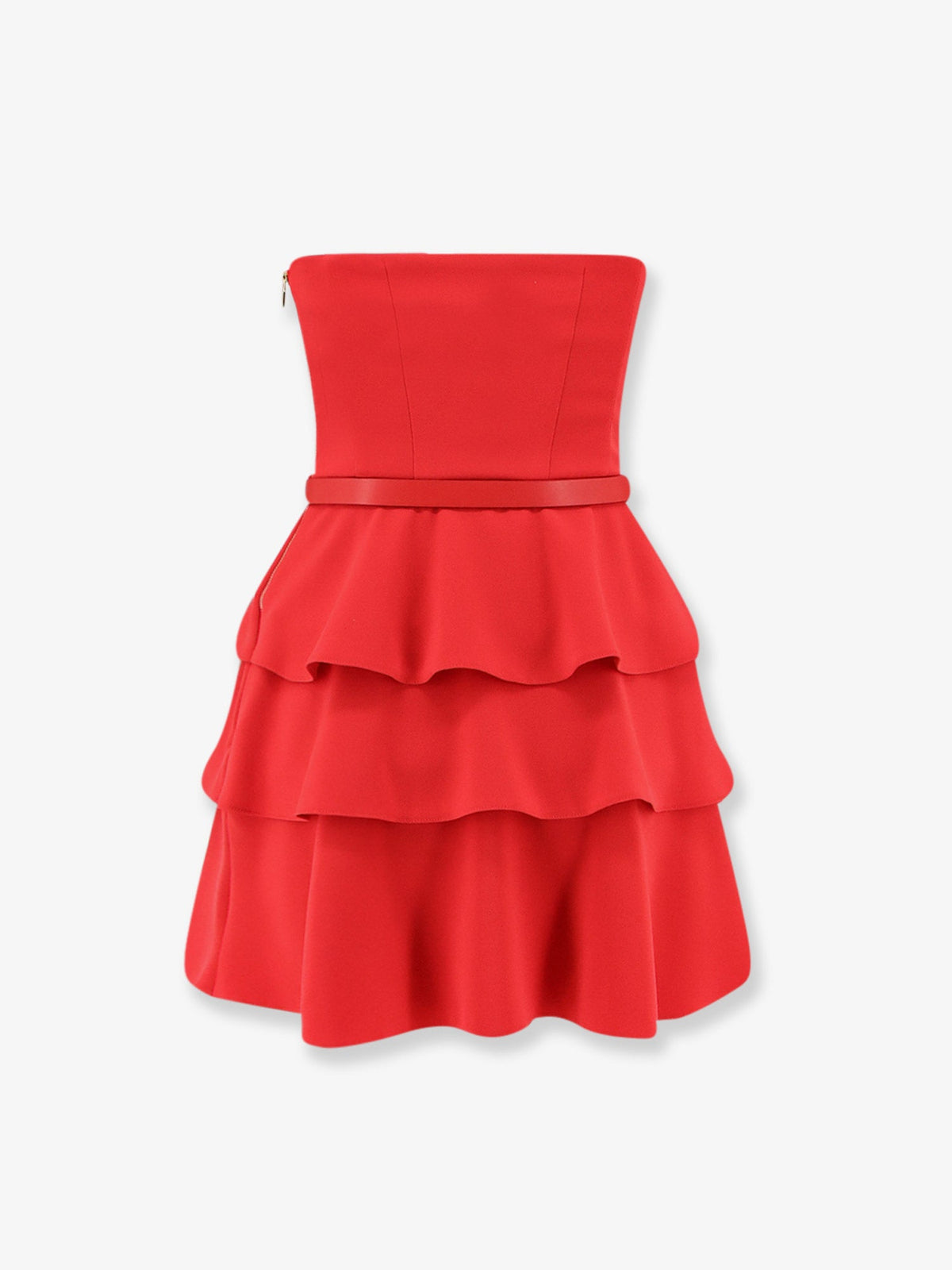 Elisabetta Franchi Mini dress with bustier detail - Red