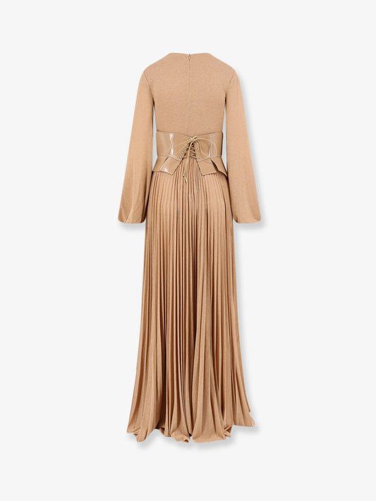 Elisabetta Franchi Red Carpet dress with corset - Suede