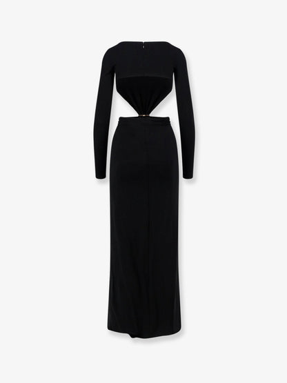 Elisabetta Franchi Red Carpet stretch viscose dress - Nero
