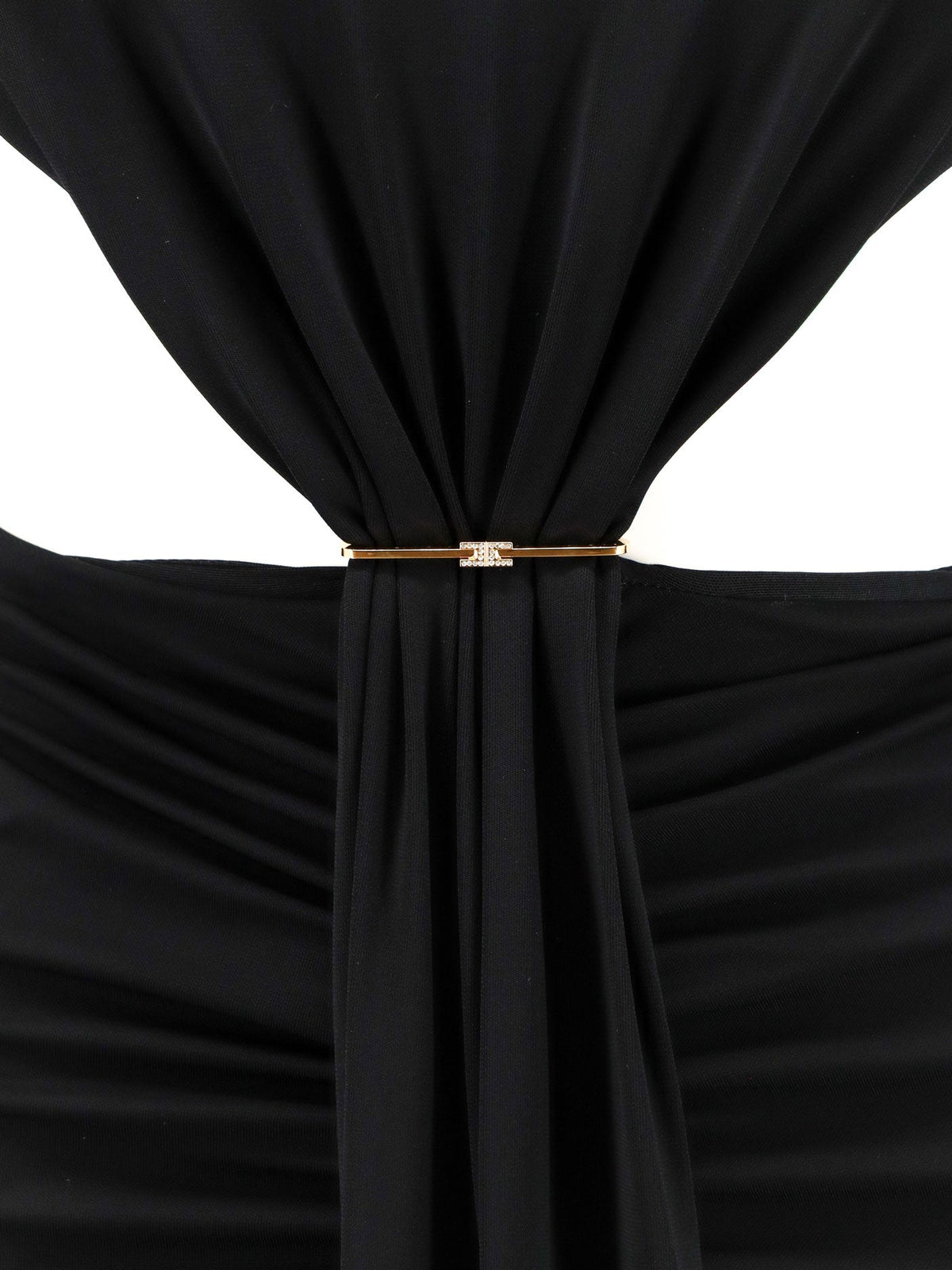 Elisabetta Franchi Red Carpet stretch viscose dress - Nero