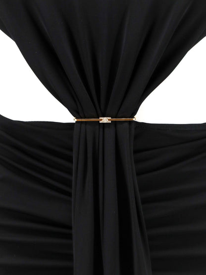 Elisabetta Franchi Red Carpet stretch viscose dress - Nero