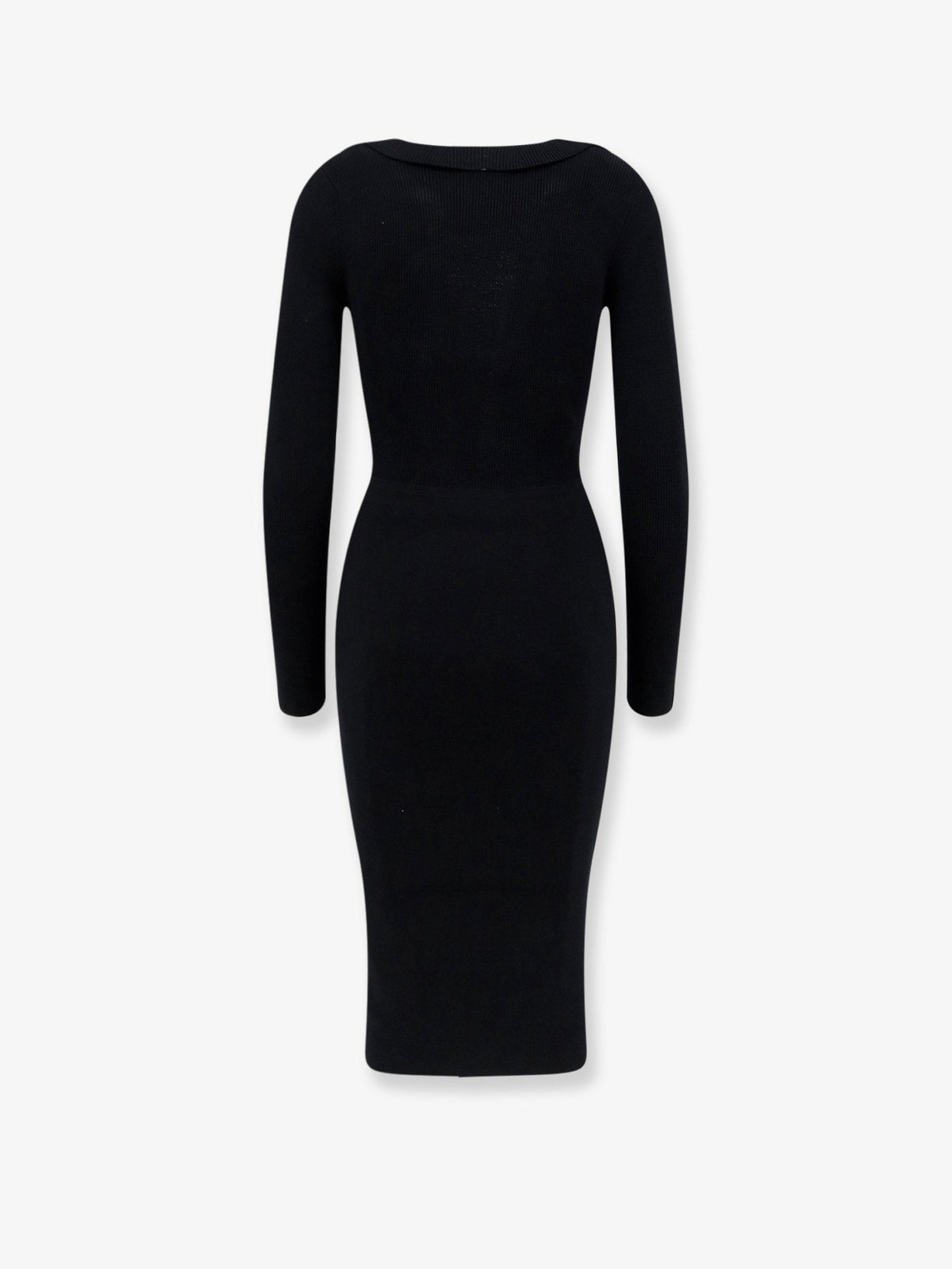 Elisabetta Franchi Long viscose blend dress - Nero