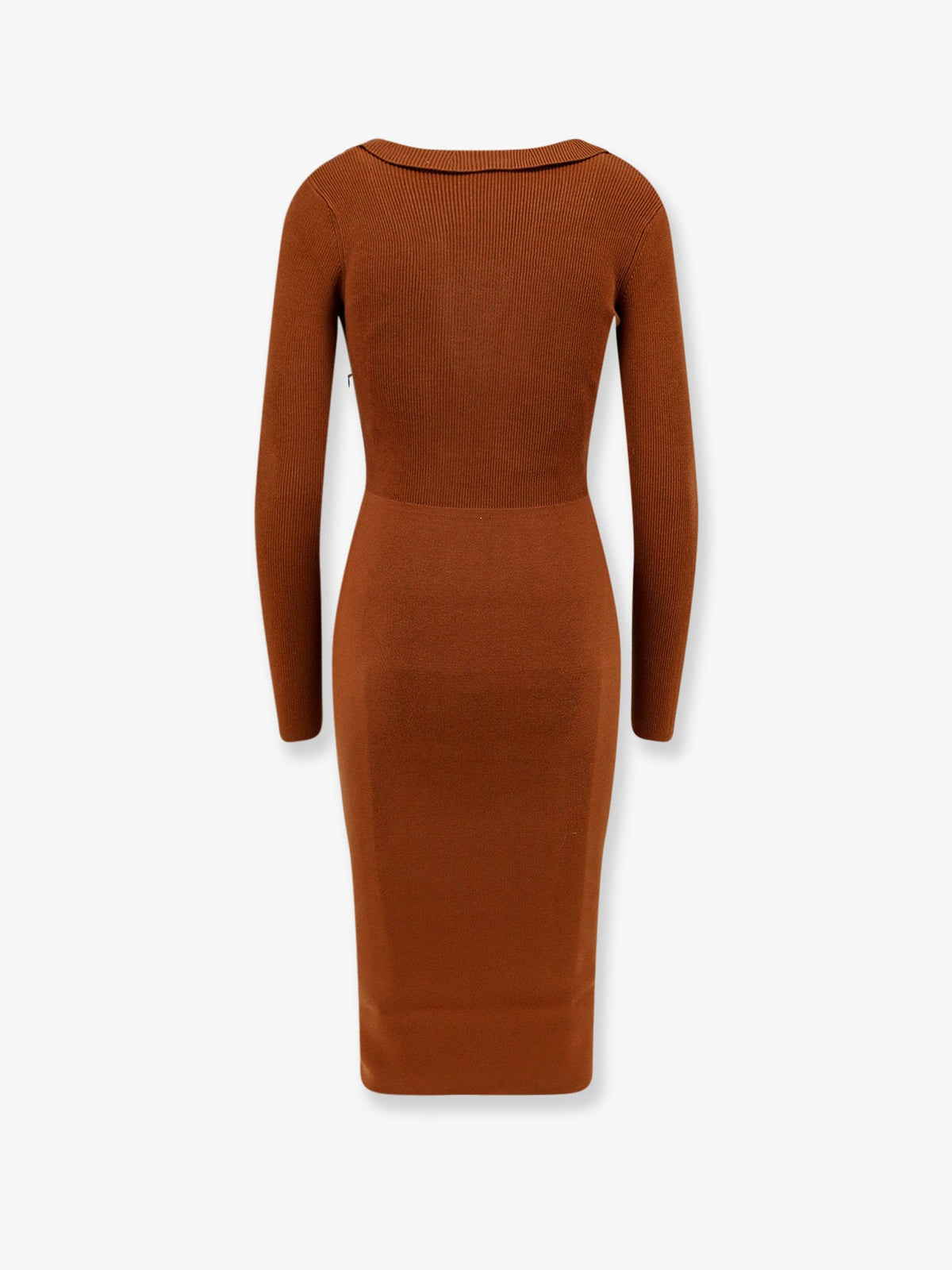 Elisabetta Franchi Vestito lungo in misto viscosa - Sigaro