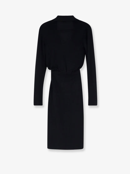 Elisabetta Franchi Viscose blend midi dress - Nero