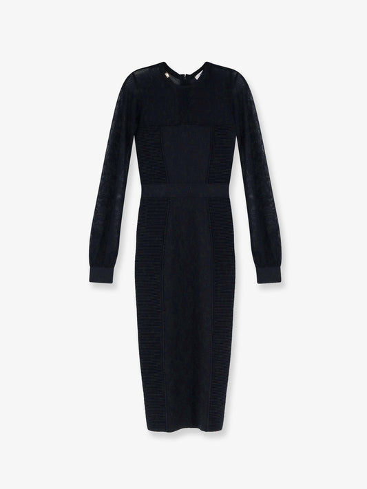 Elisabetta Franchi Knitted dress - Nero