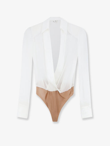 Elisabetta Franchi Viscose Body Shirt - Avorio