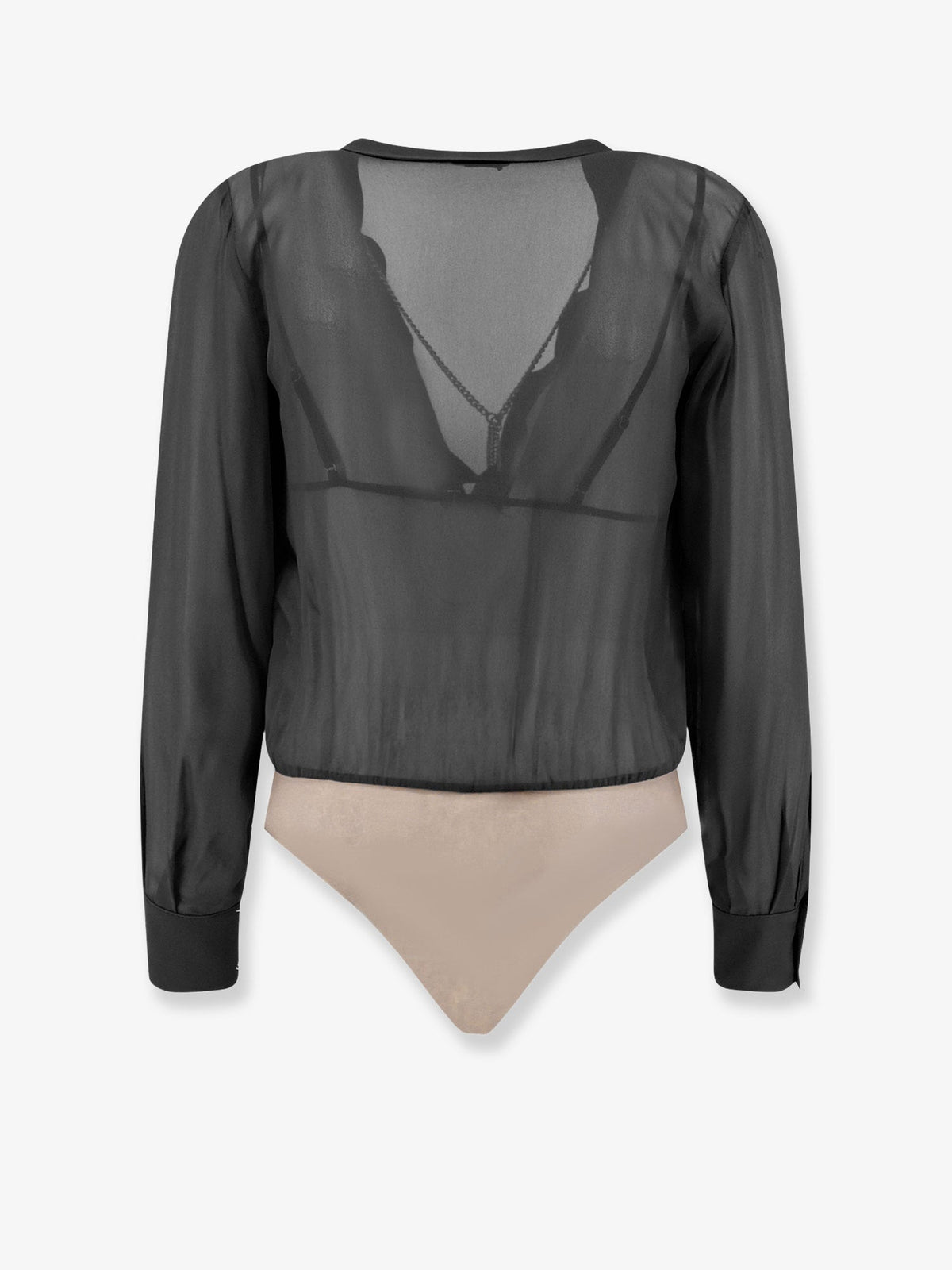 Elisabetta Franchi Viscose Body Shirt - Nero