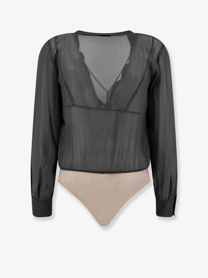 Elisabetta Franchi Viscose Body Shirt - Nero