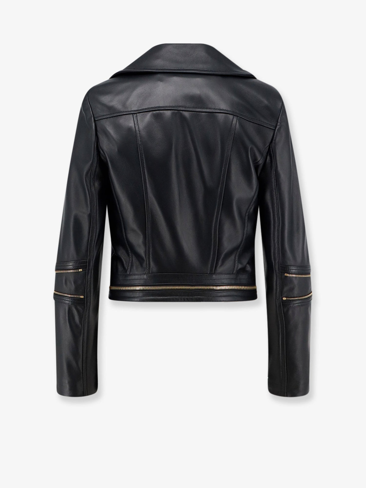 Elisabetta Franchi Leather biker jacket - Nero