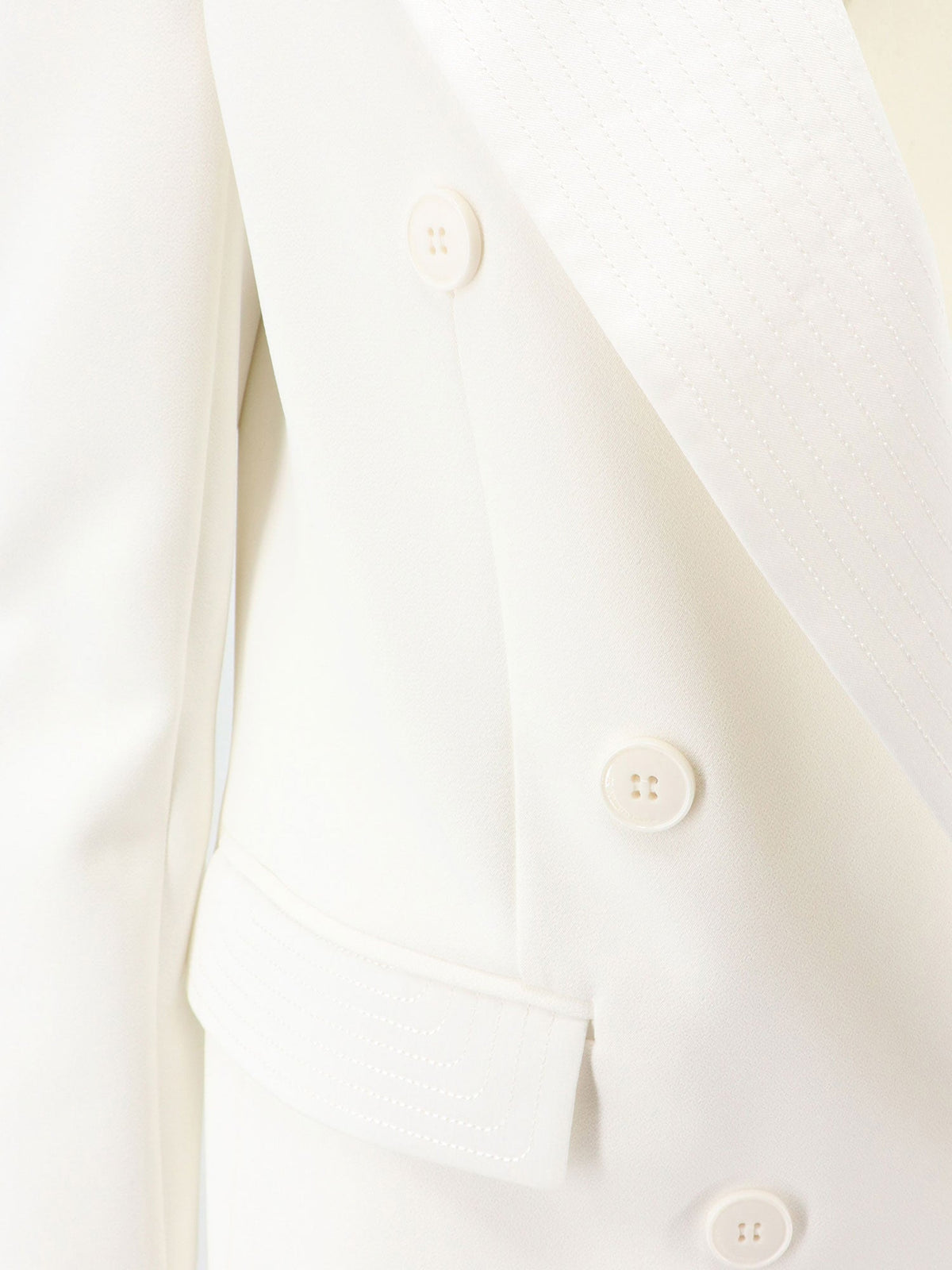 Elisabetta Franchi Daily blazer with stitched profiles - Avorio