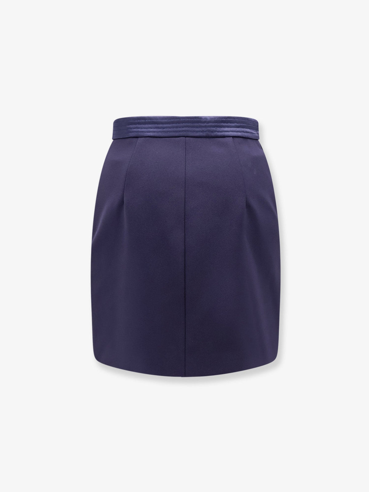Elisabetta Franchi Mini Skirt with stitched profile - Blu