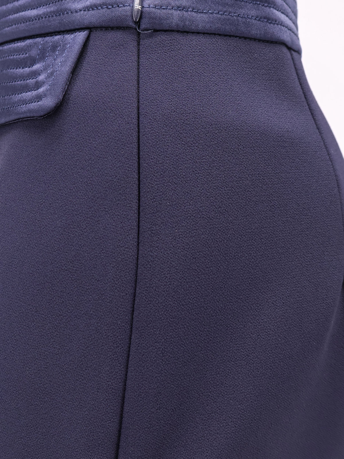 Elisabetta Franchi Mini Skirt with stitched profile - Blu