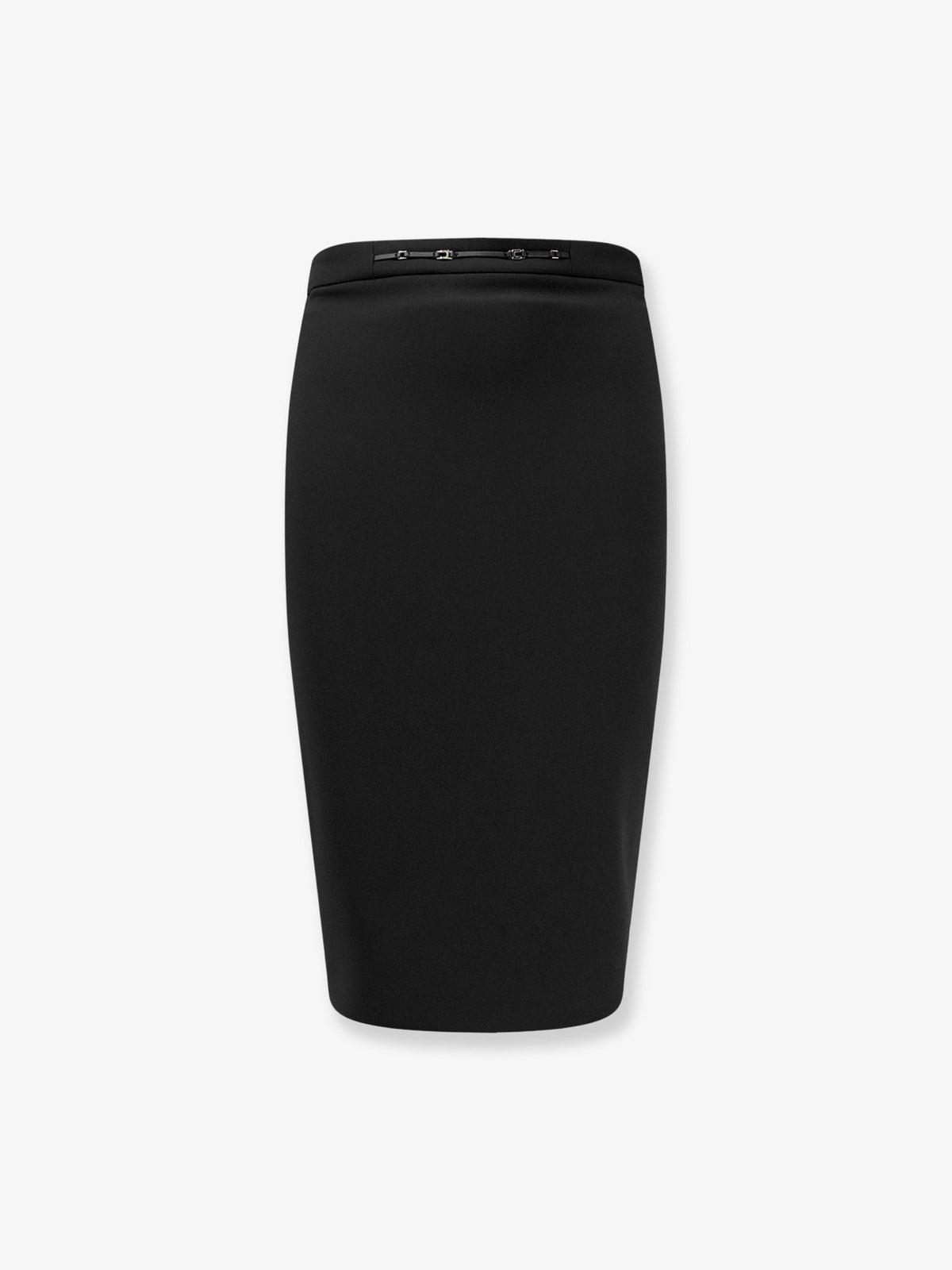 Elisabetta Franchi Essentials skirt with Monogram detail - Nero