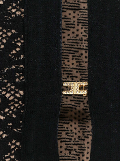 Elisabetta Franchi Viscose blend cardigan - Nero