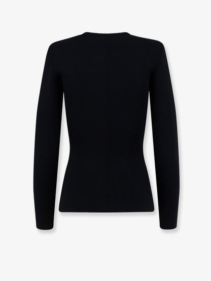 Elisabetta Franchi Knitted blazer with zip - Nero