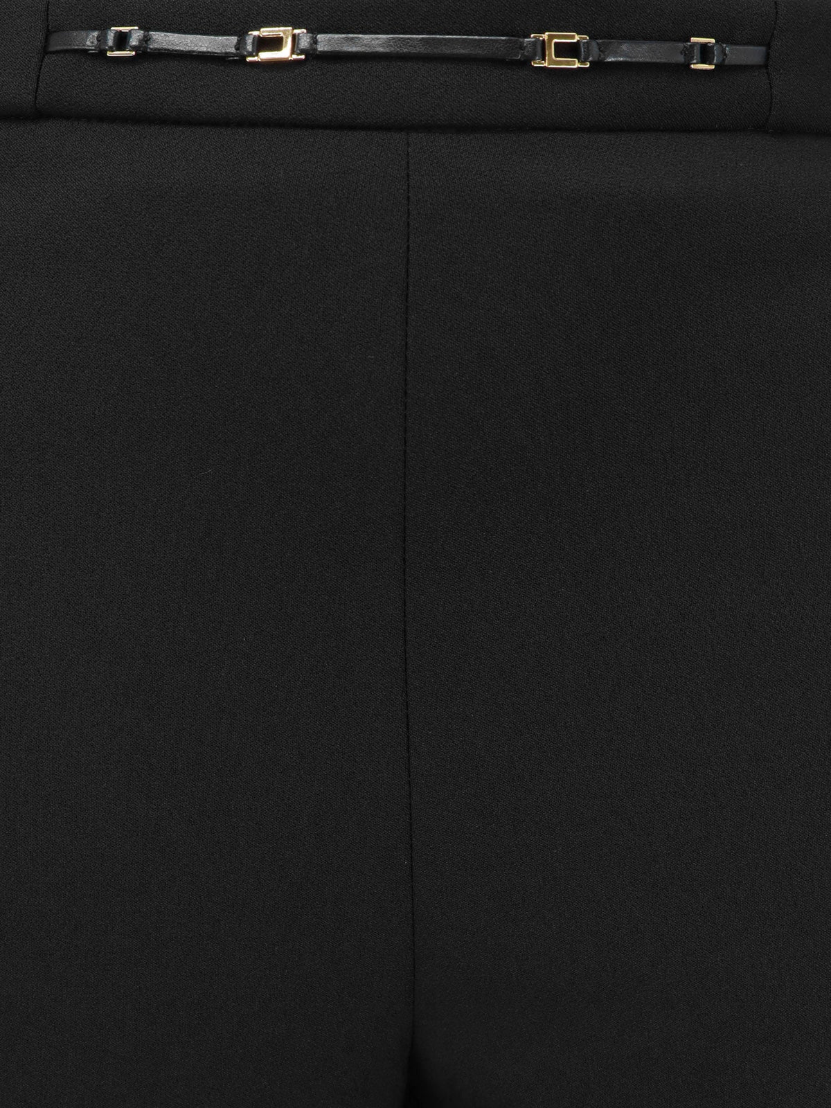 Elisabetta Franchi Essentials trousers with Monogram detail - Nero