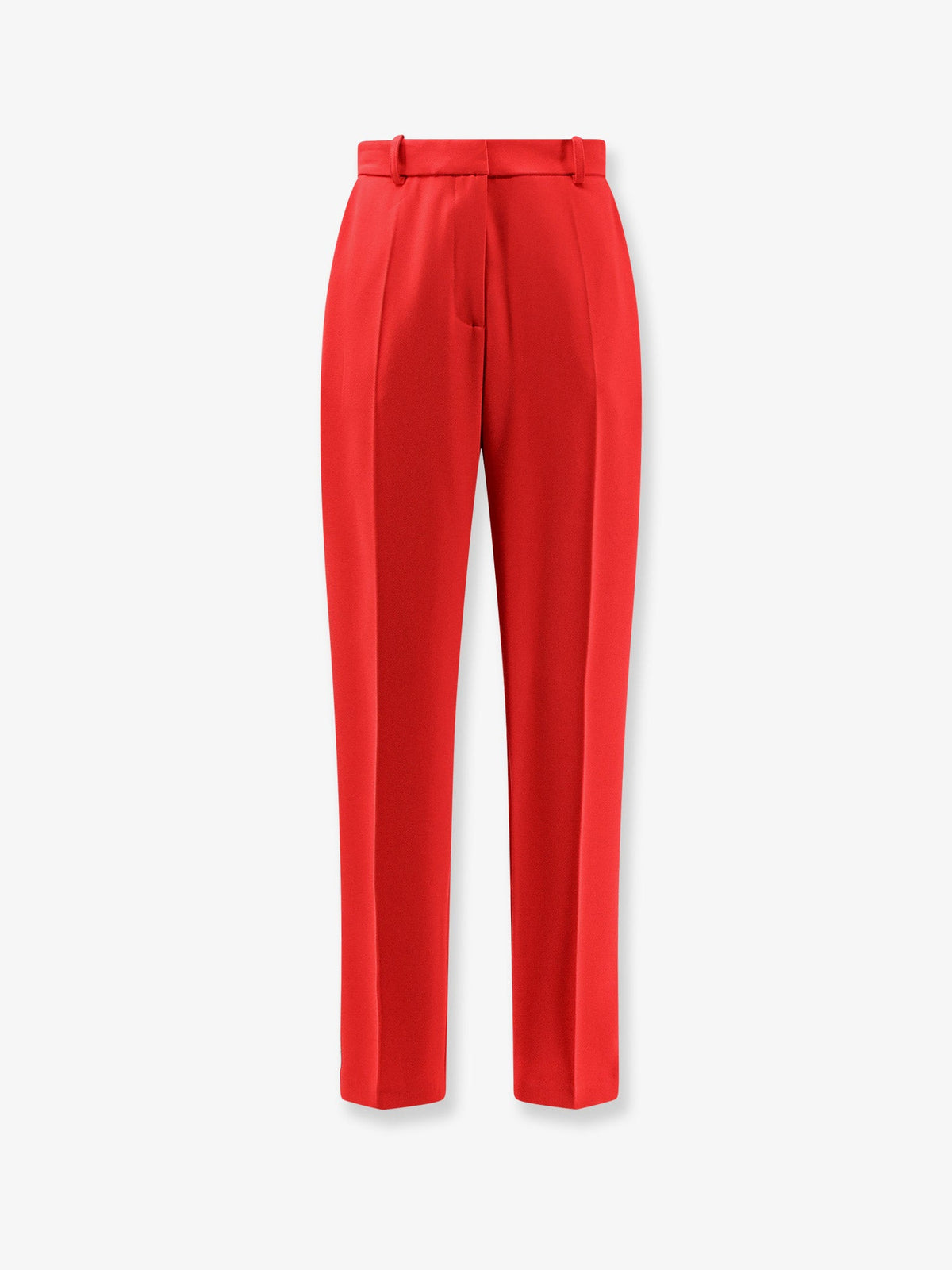 Elisabetta Franchi Regular fit crepe trousers - Red