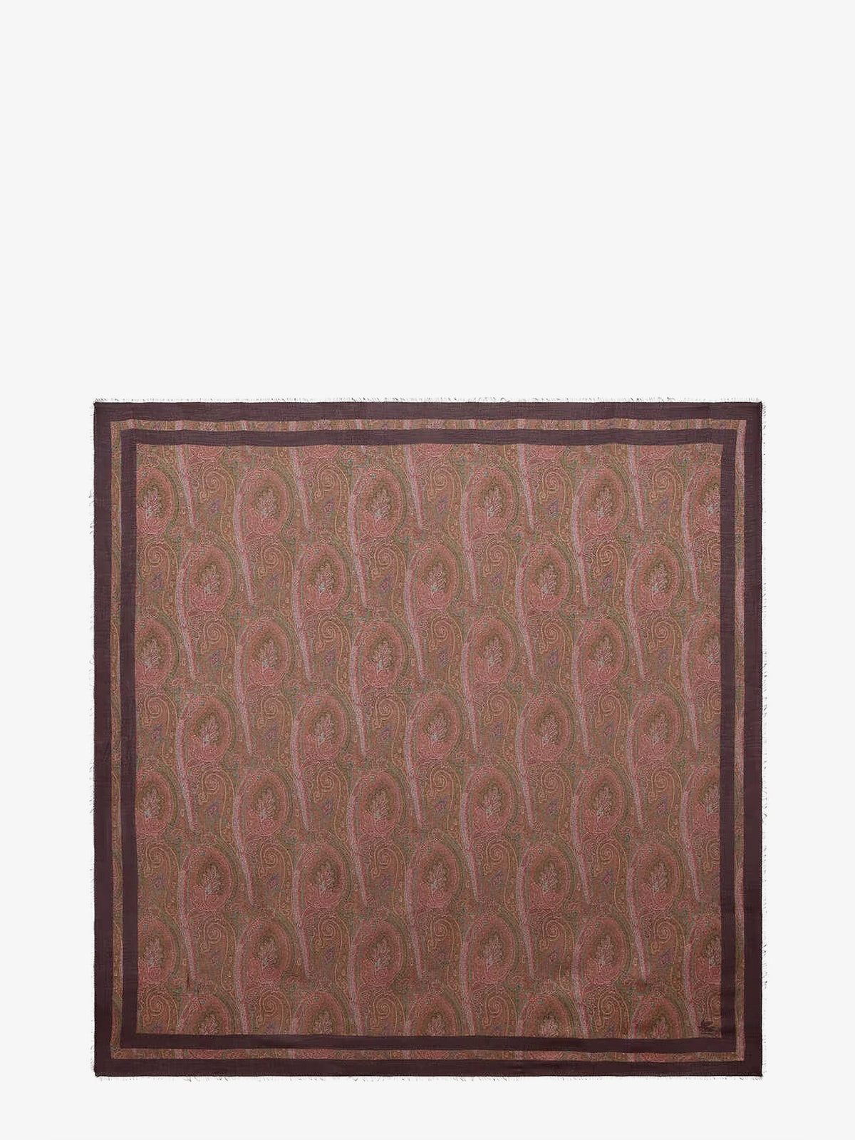 Etro Modal and cashmere shawl with Paisley pattern - Multicolor