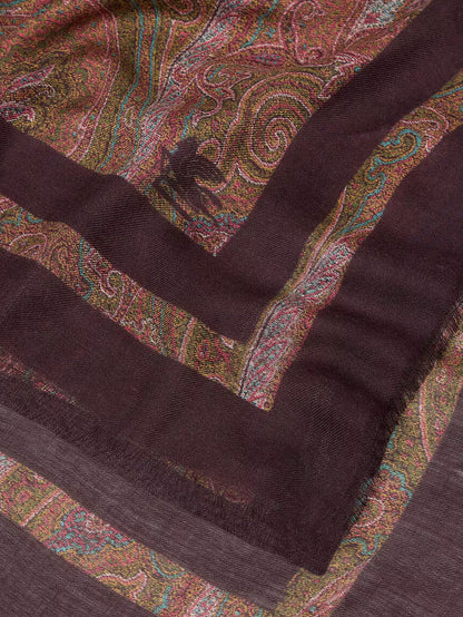 Etro Modal and cashmere shawl with Paisley pattern - Multicolor