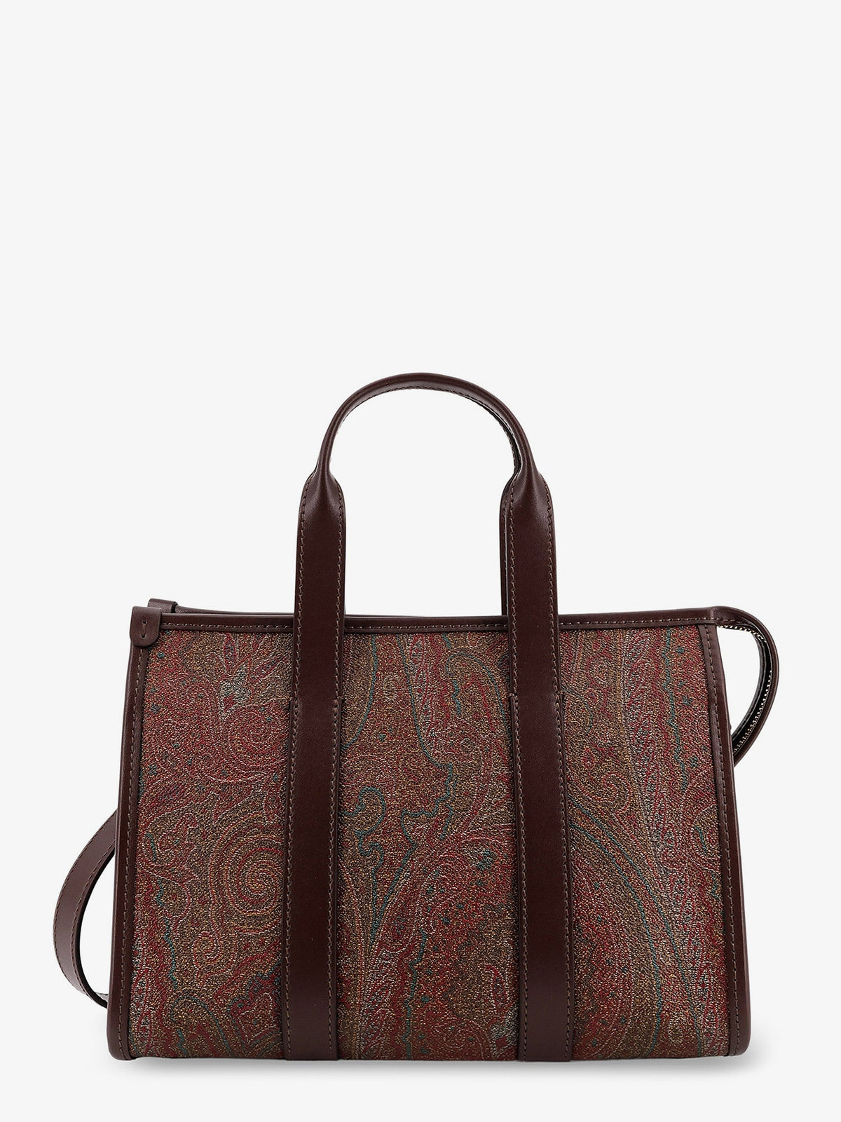 Etro Arnica S Paisley fabric handbag with shoulder strap - Nero