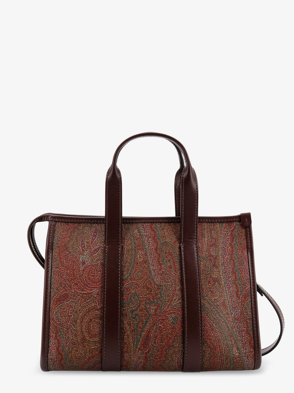 Etro Arnica S Paisley fabric handbag with shoulder strap - Nero