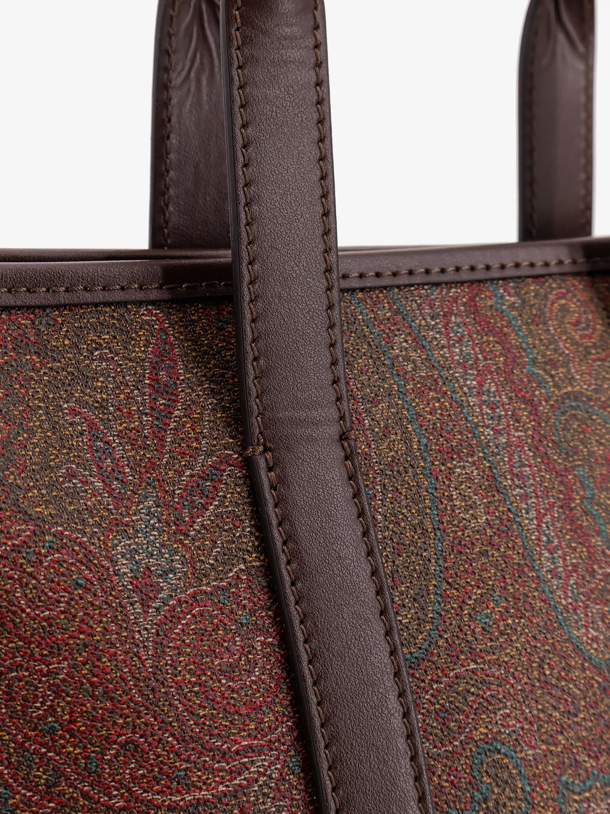 Etro Arnica S Paisley fabric handbag with shoulder strap - Nero