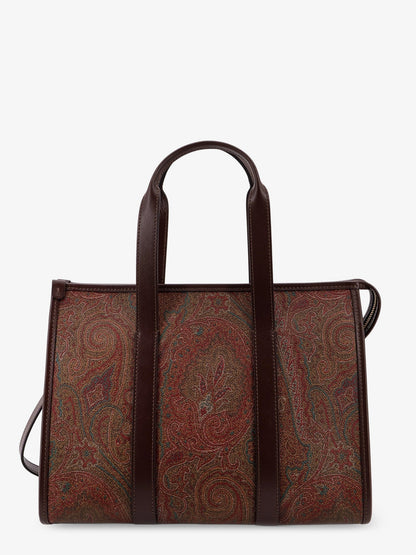 Etro Arnica M Paisley Fabric handbag - Nero