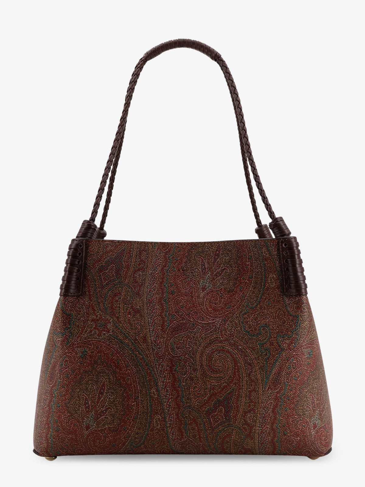 Etro Libra M Arnica Paisley fabric shopping bag - Nero