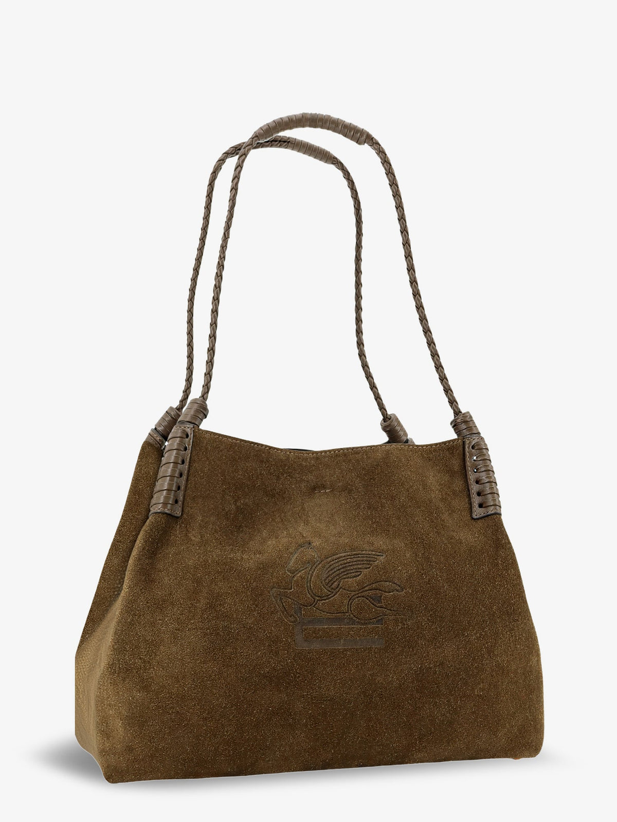 Etro Libra S Arnica suede shopping bag - Marrone