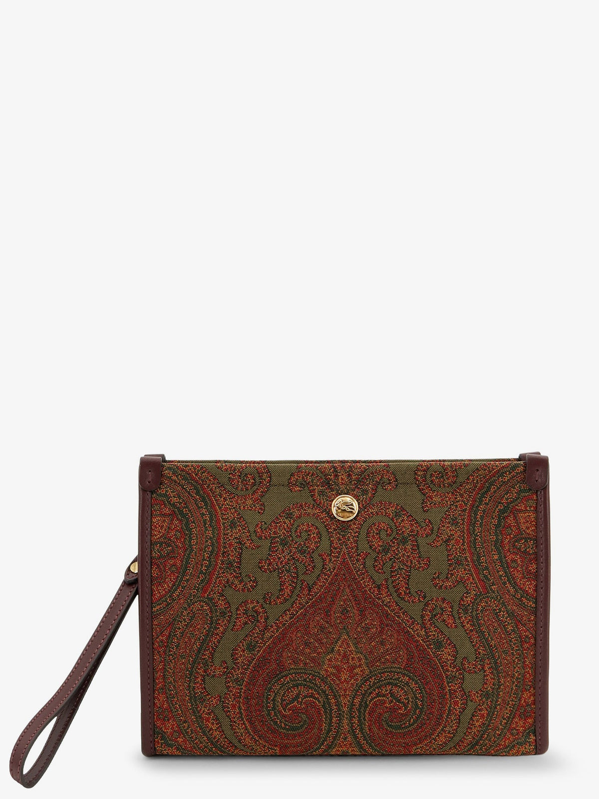 Etro Paisley pattern clutch bag - Multicolor
