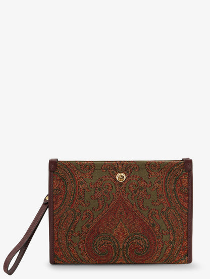 Etro Paisley pattern clutch bag - Multicolor