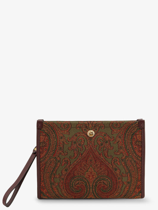 Etro Paisley pattern clutch bag - Multicolor
