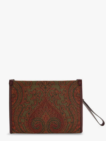 Etro Paisley pattern clutch bag - Multicolor