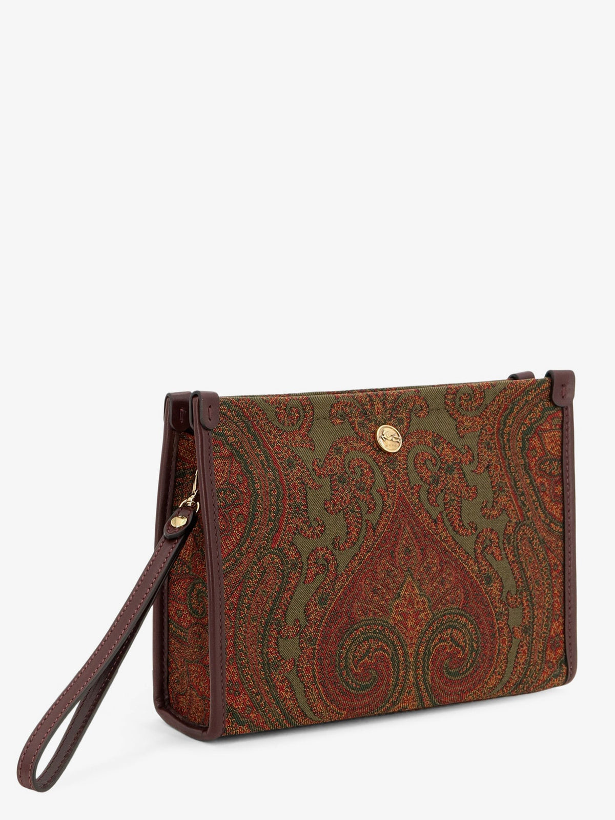 Etro Paisley pattern clutch bag - Multicolor