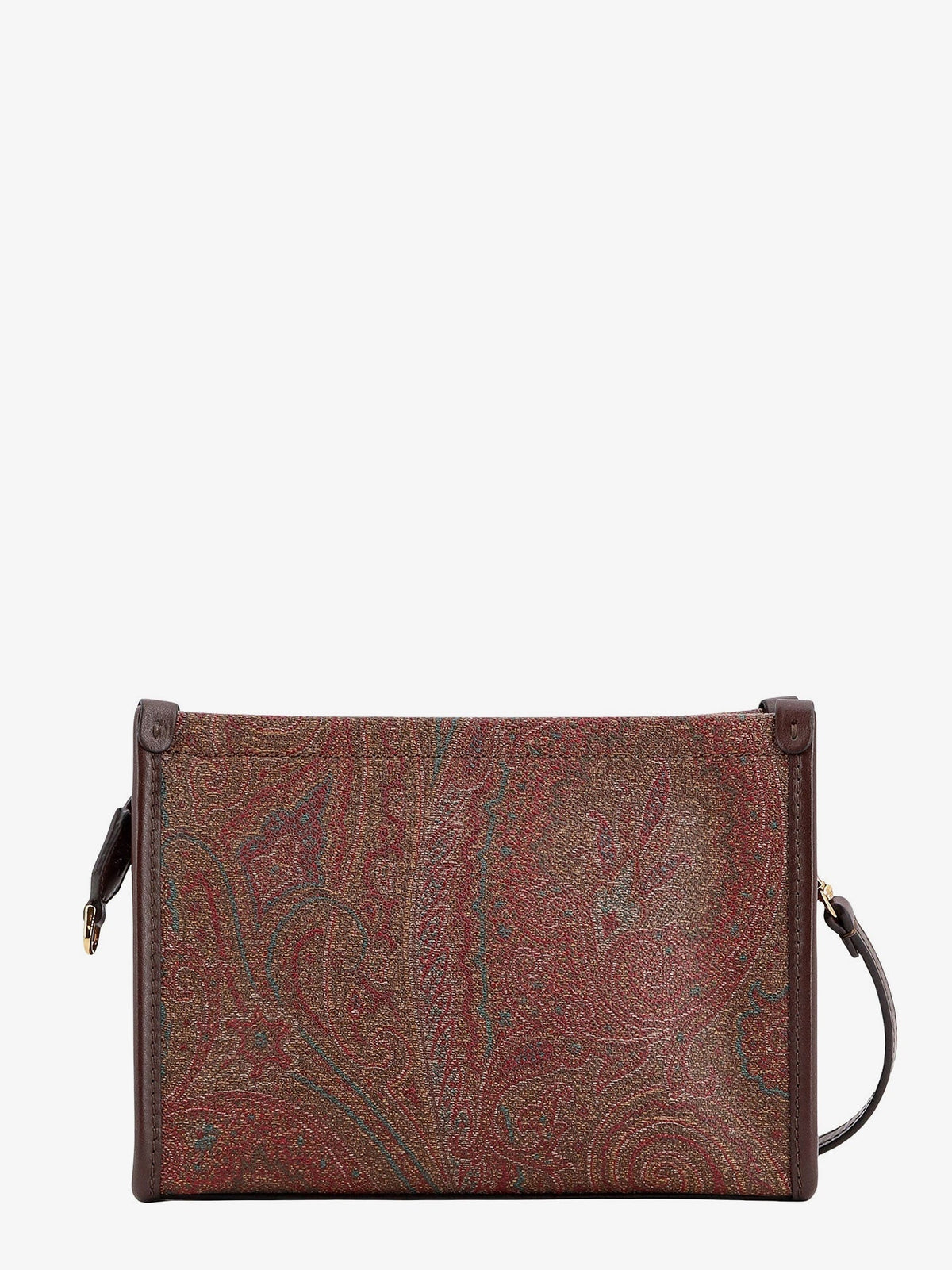 Etro Pegaso Arnica Paisley fabric Pouch - Marrone