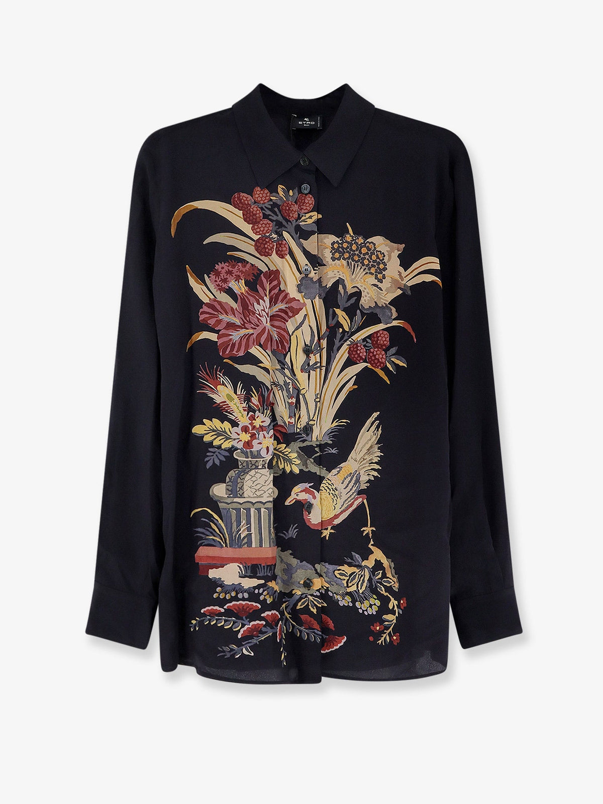 Etro Silk shirt with frontal print - Multicolor