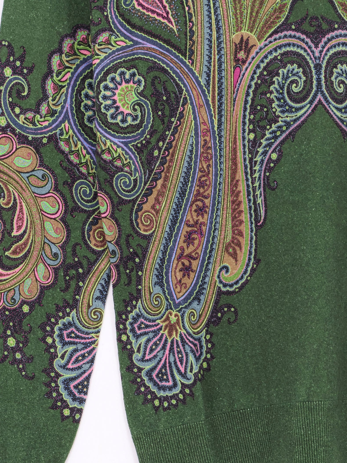 Etro Silk and cashmere blend sweater with iconic paisley print - Marrone
