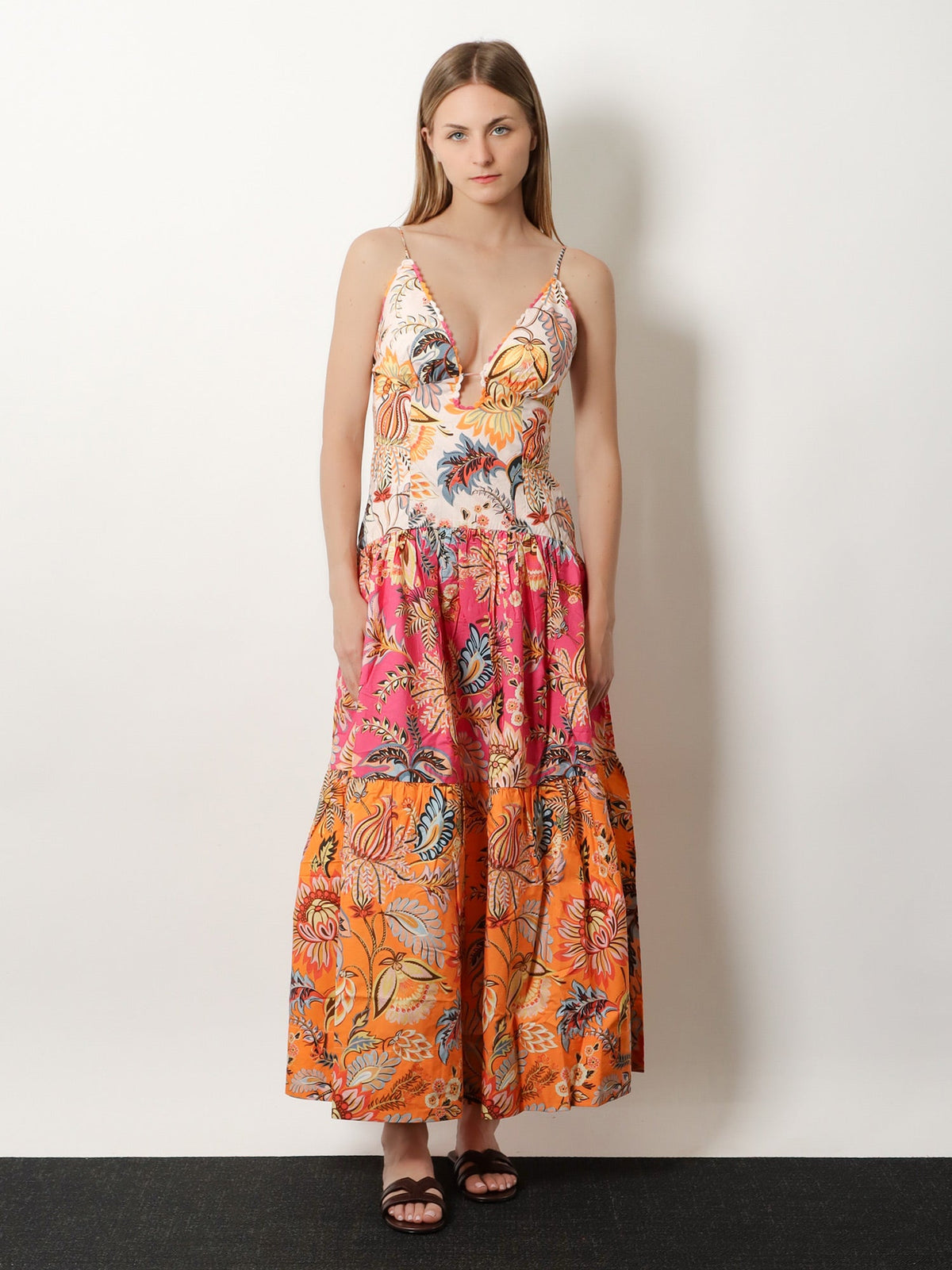 Farm Rio Ligia Floral Mix dress - Ligiafloralmixed