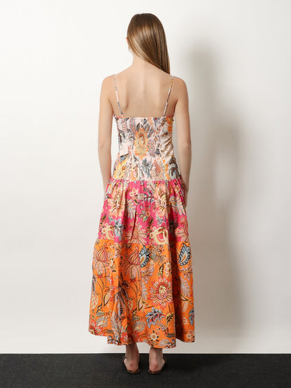 Farm Rio Ligia Floral Mix dress - Ligiafloralmixed