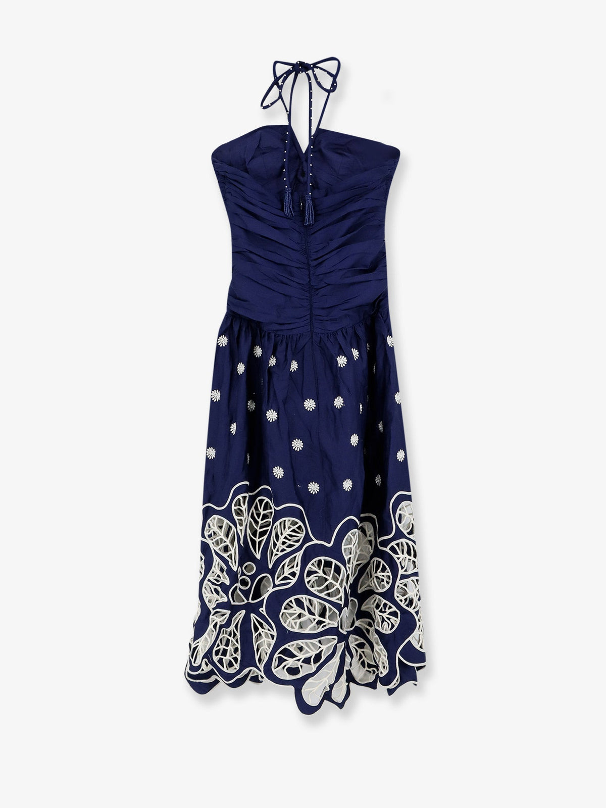 Farm Rio Richilieur organic cotton dress - Darkblue
