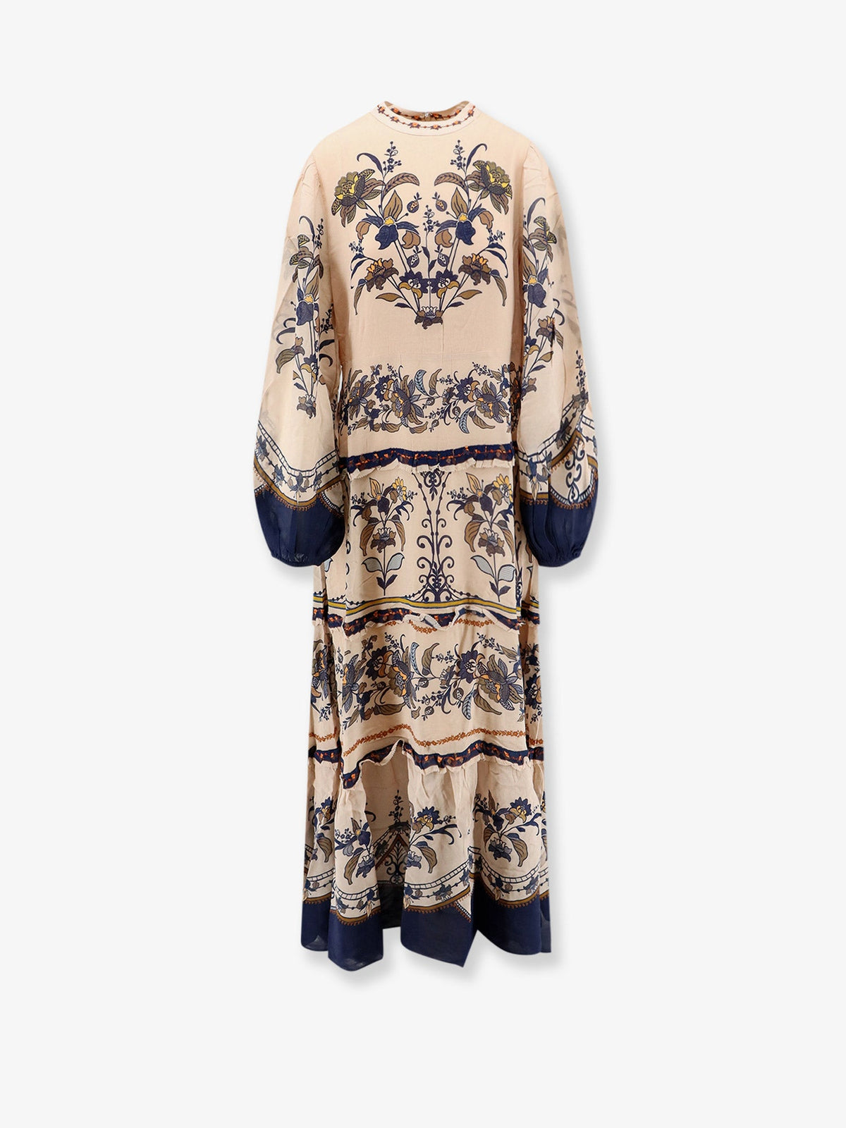 Farm Rio Liz viscose long dress - Beige