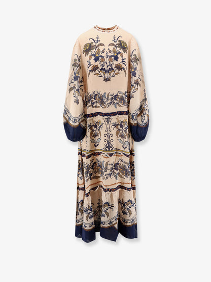 Farm Rio Liz viscose long dress - Beige