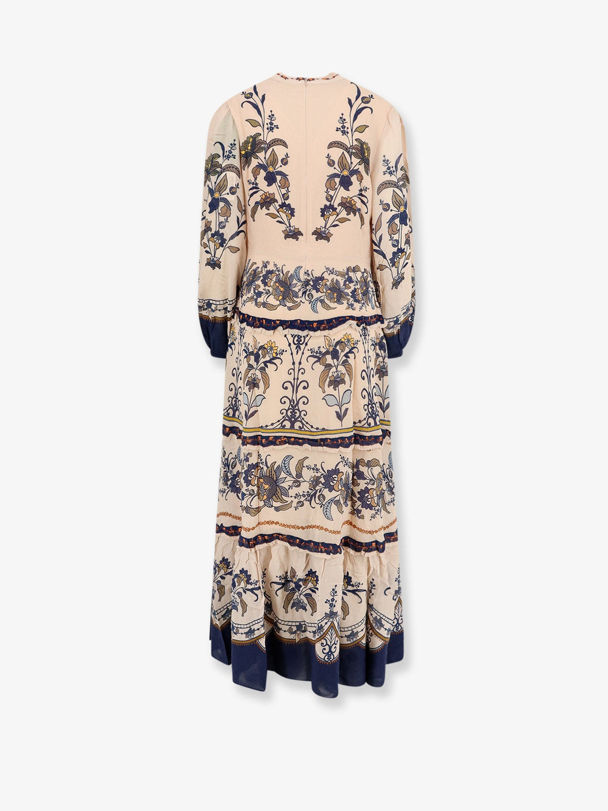 Farm Rio Liz viscose long dress - Beige