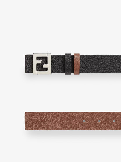 Fendi Reversible leather belt - Neroebano