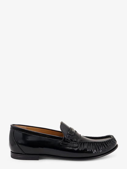 Fendi Leather Scrunch loafers - Nero