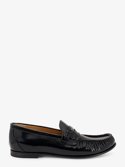 Fendi Leather Scrunch Loafers